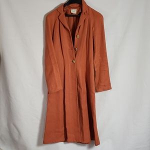 Anthropologie organic hemp trench coat